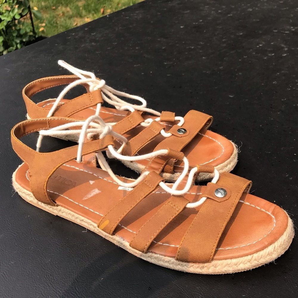 Nautica tan gladiator sandals